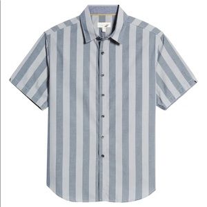 Fundamental Coast Regular Fit Stripe Short Sleeve Shirt Medium